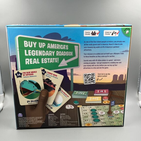 Big Potato Games: Zillionaires Road Trip USA Board Game - Picture 2 of 2